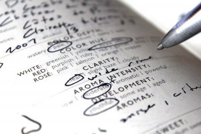 Inbunden bok för vinprovningsanteckningar - 240 sidor