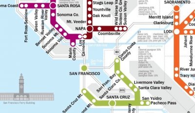 Metro vinkarta Kalifornien