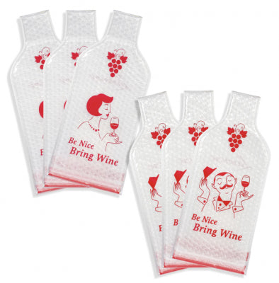 WIne Cush - set med 6 återanvändbara flaskskydd