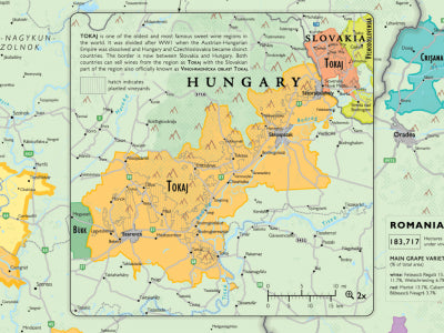 Vinkarta Österrike Ungern