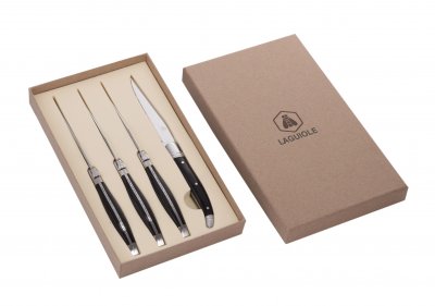 Laguiole - set om 4 köttknivar