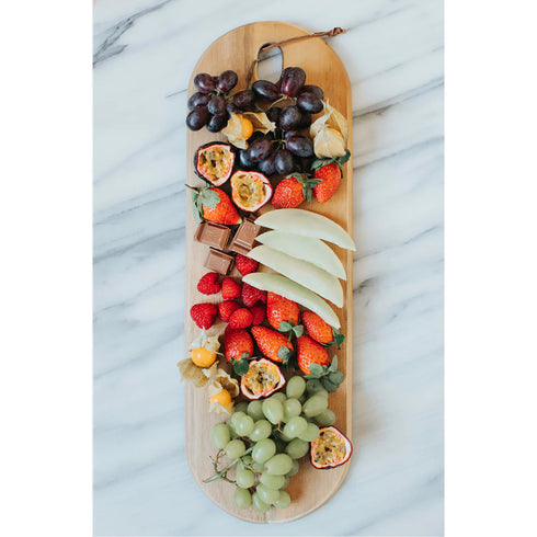 Oval skärbräda / serveringsbräda