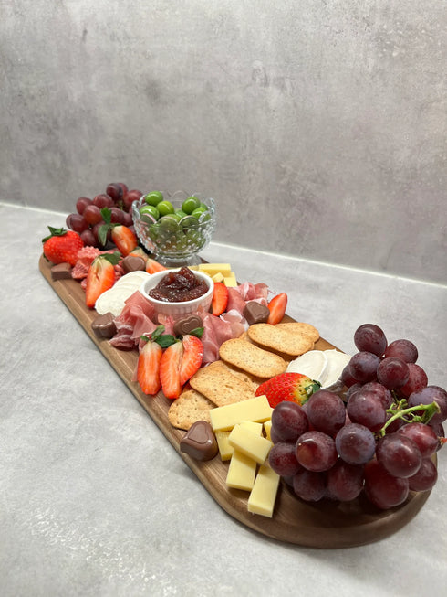 Oval skärbräda / serveringsbräda