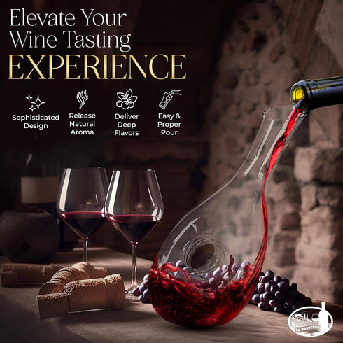 Karaff med genombrutet grepp