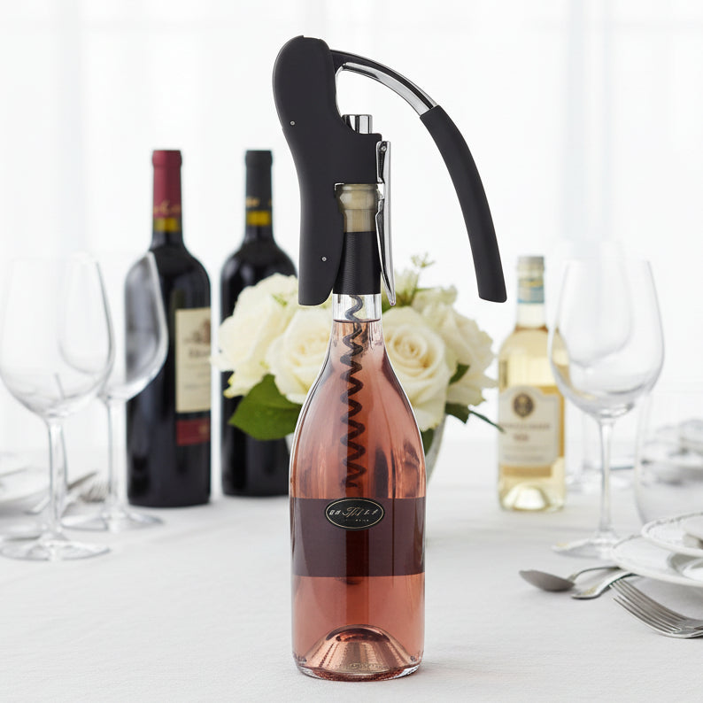 Hävstångsöppnare – vinöppnare med folieskärare