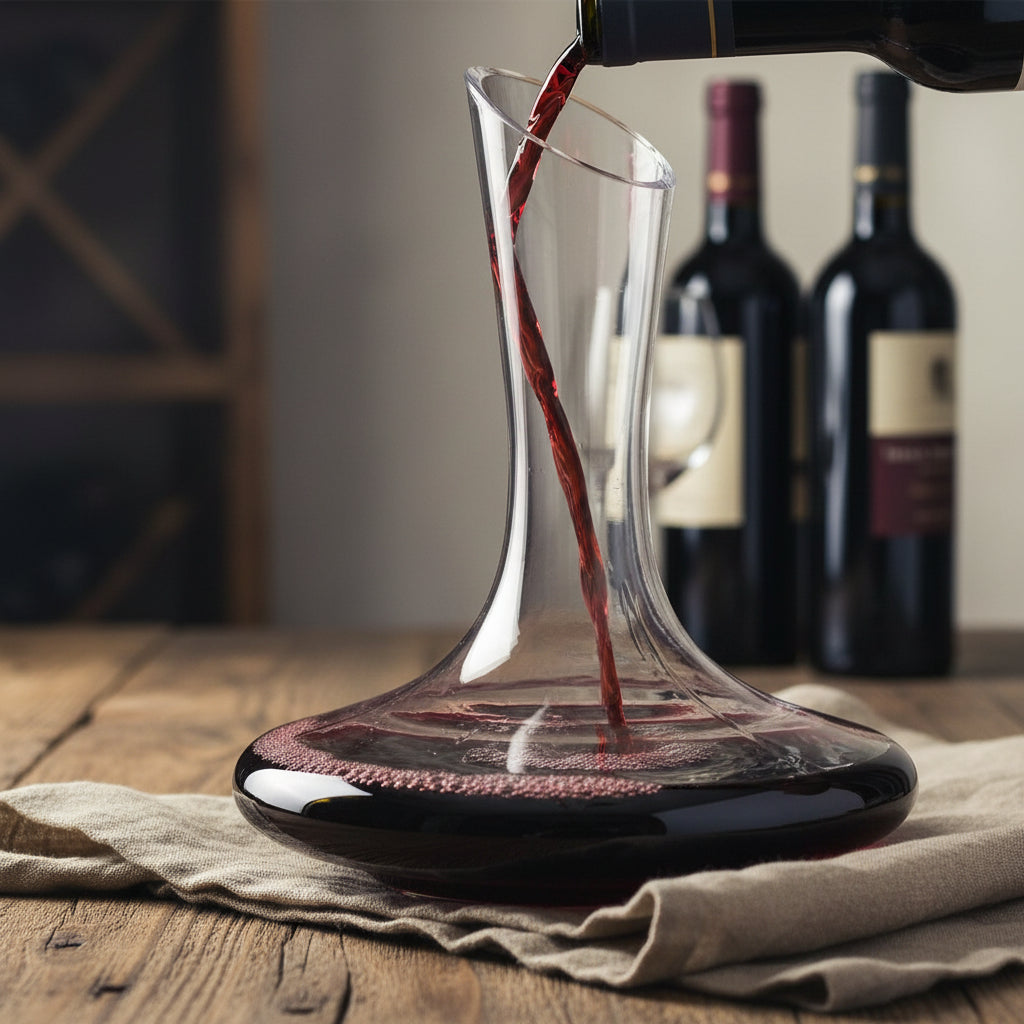 Karaff-set med kork och rengöringskulor