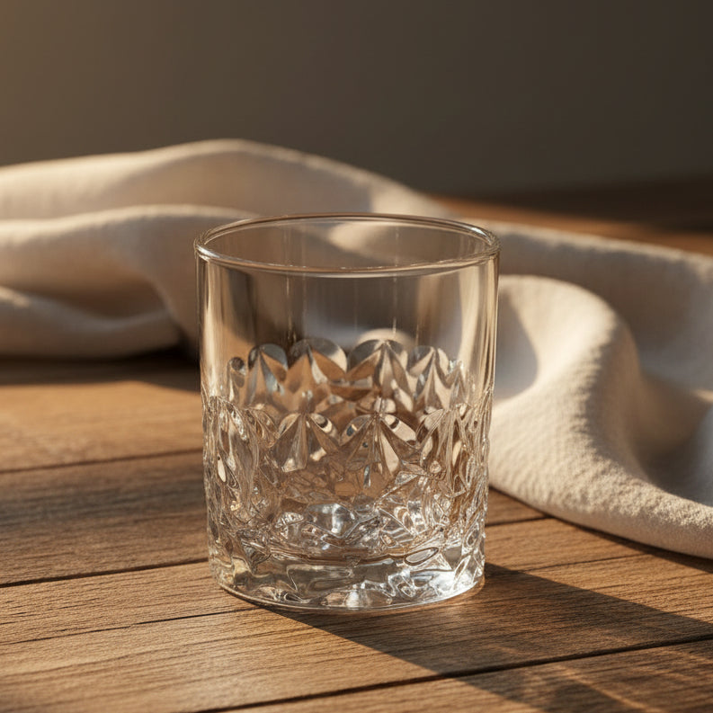Japanese Glass - Gift Box + Granite Ice Cubes + Coaster |329