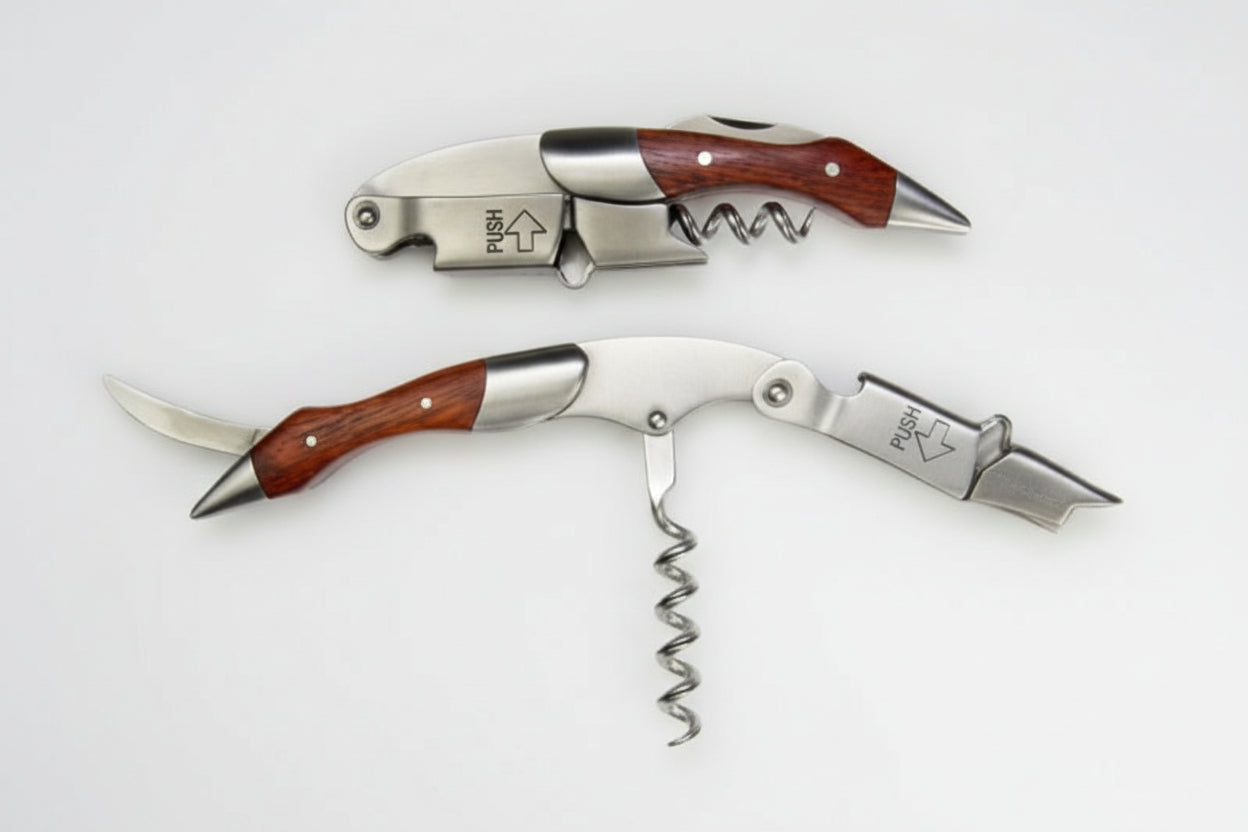 Coutale Sommelier Prestige Bois – professionell korkskruv med dubbel hävarm