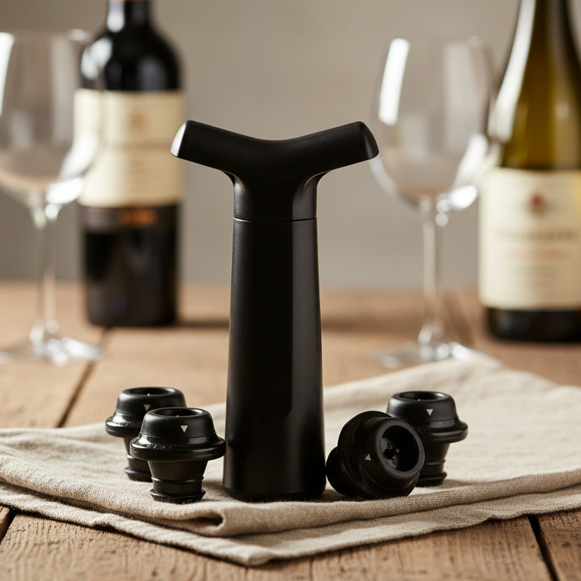 Vakumpump Wine Saver ”Pompe” + 4 proppar