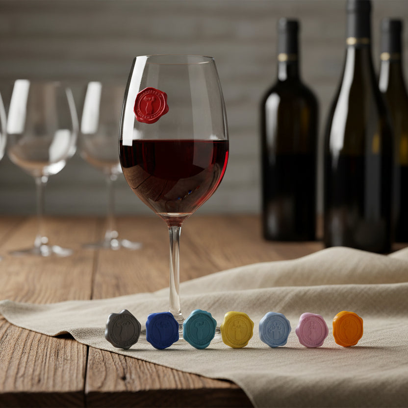 Glasmarkörer för vinglas – Vacu Vin Classic (8-pack)