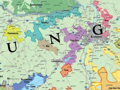 Vinkarta Österrike Ungern