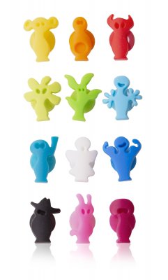 Vacuvin glasmarkörer ”Party People” - 12-pack