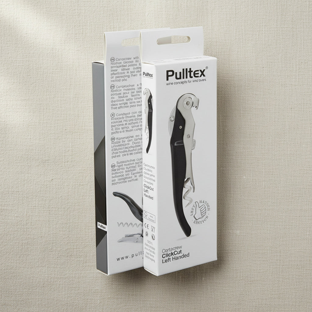 Pulltex - korkskruv för vänsterhänta