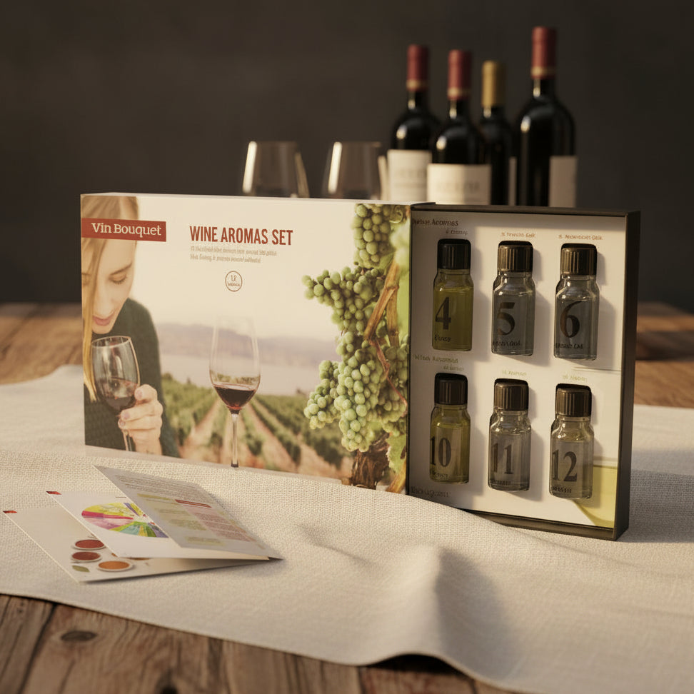 VinBouquet Aromkit – 12 aromer för röda och vita viner