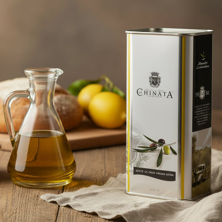 La Chinata Kallpressad jungfruolja (Extra Virgin Olive) plåtburk 500 ml.