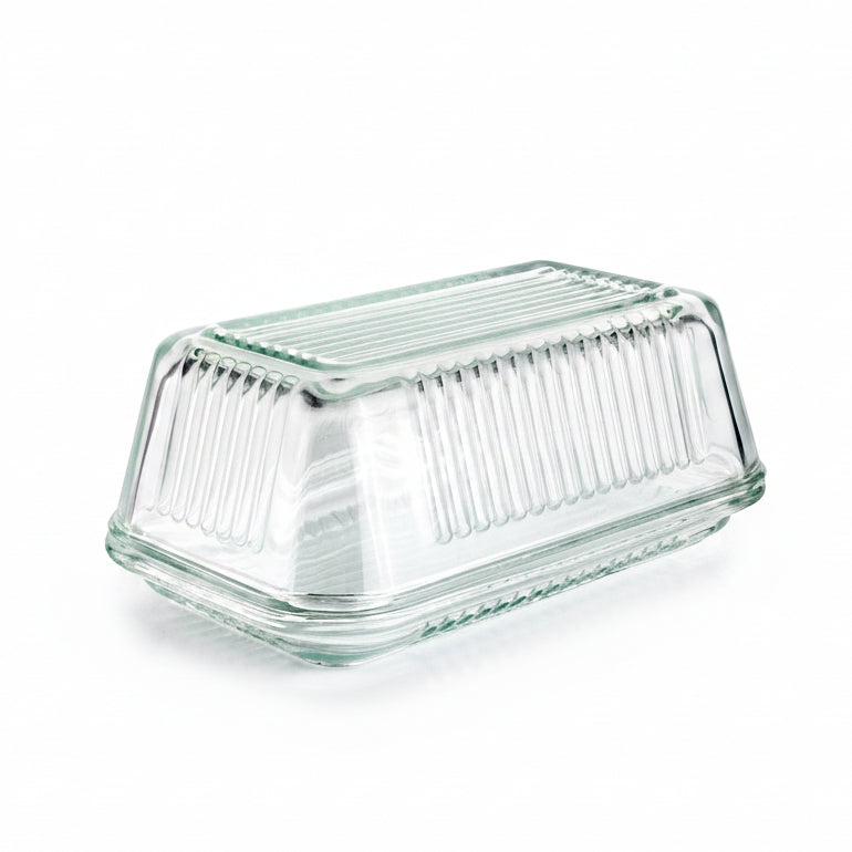 smörförvaring glas retro
