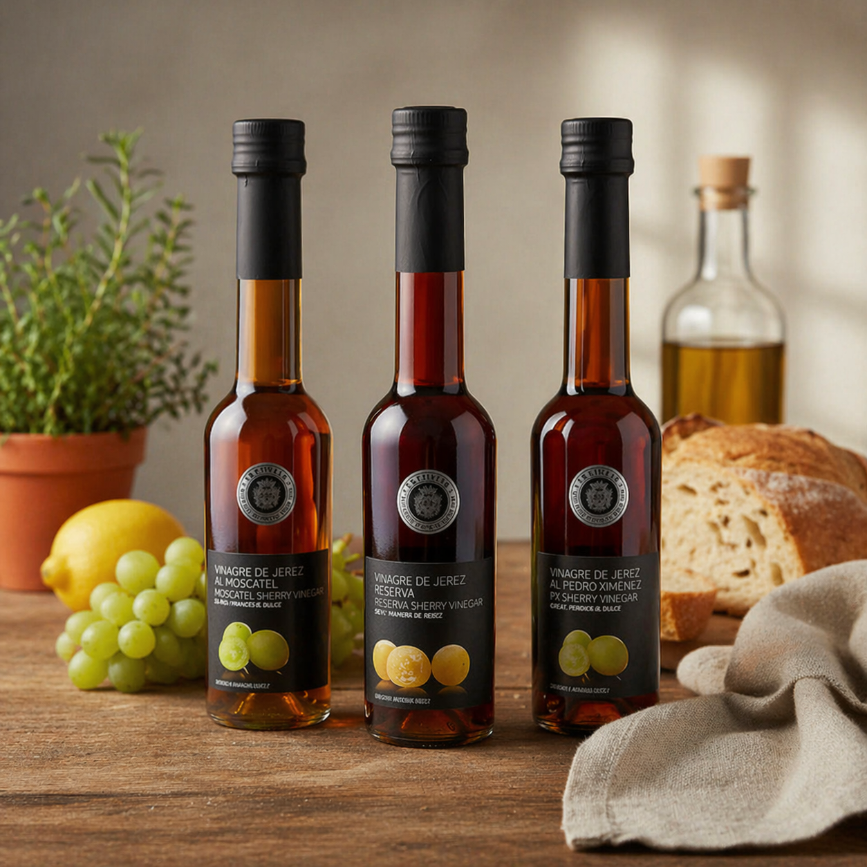 La Chinata Sherryvinager - trio från Jerez (3 x 270 ml)