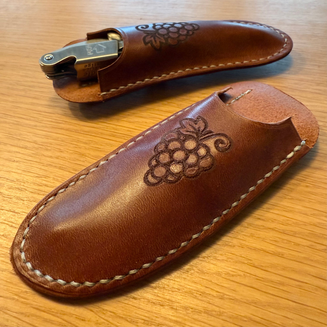 Handsytt läderhölster för Coutale Sommelier Premuim/Prestige