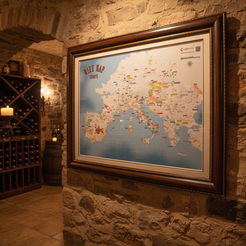 Vinkarta Europas vinländer och regioner