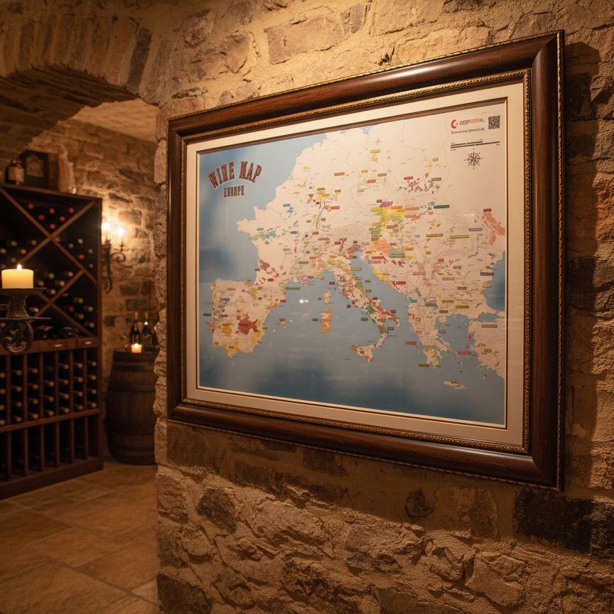 Vinkarta Europas vinländer och regioner