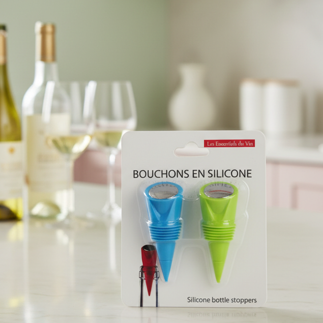 Flaskproppar ”Silicone” - 2-pack