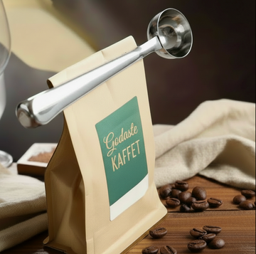 Kaffemått och förslutning i ett - silver