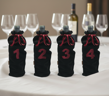 Blindprovarpåsar - fyra numrerade