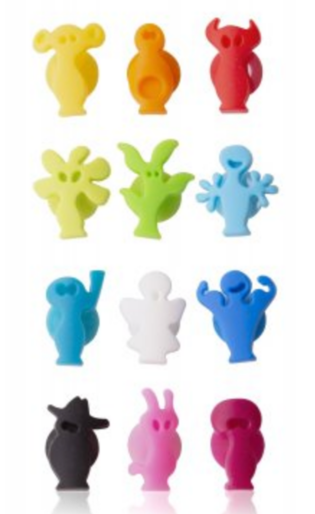 Vacu Vin glasmarkörer ”Party People” - 12-pack