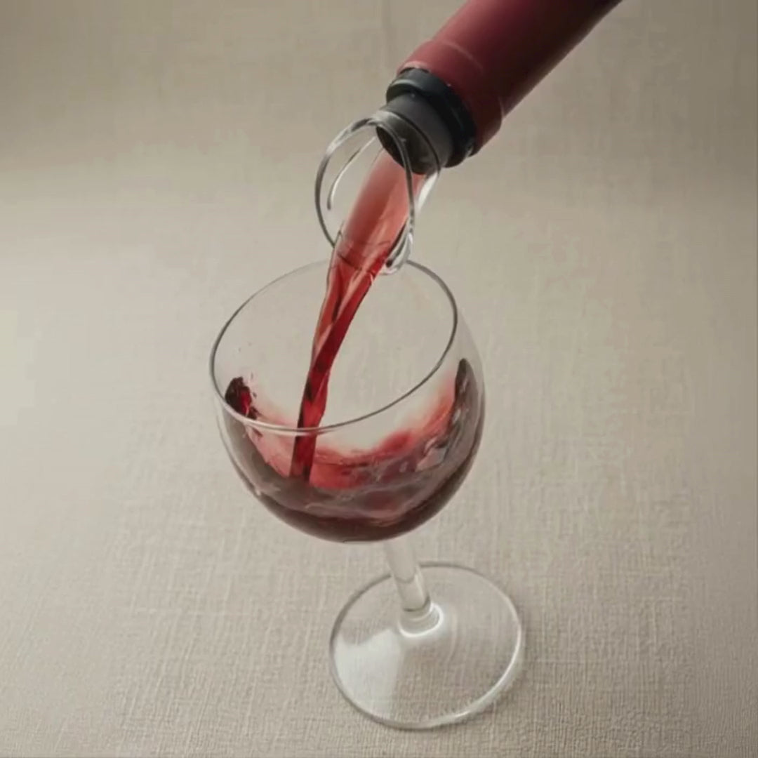 Vacu Vin hällpip Crystal – vinhällare för vinflaska (2-pack)