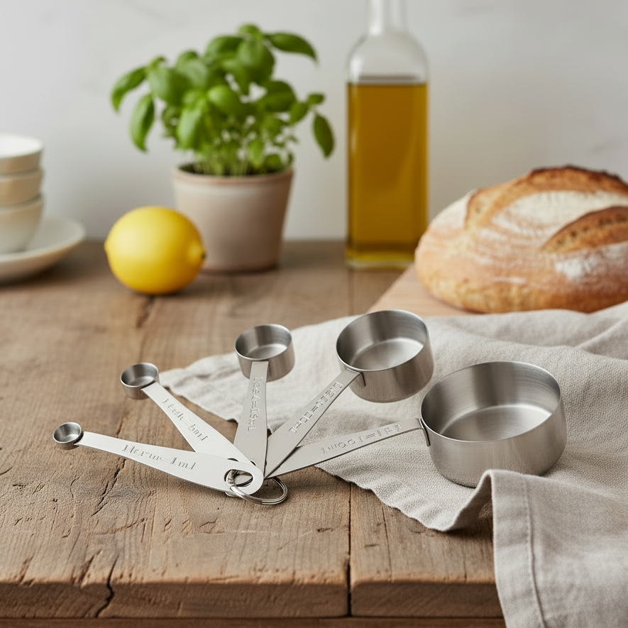 Måttsats i rostfritt