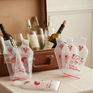 Wine Cush – återanvändbart flaskskydd för vin (6-pack)